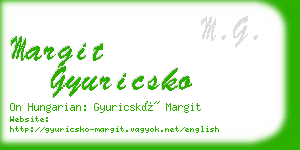 margit gyuricsko business card